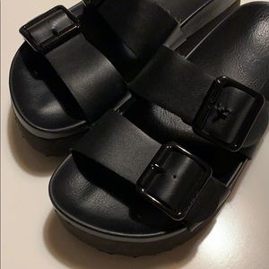 H&M PLATFORM BIRK LOOK ALIKE